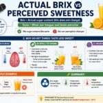 Actual Brix vs Perceived Sweetness