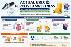 Actual Brix vs Perceived Sweetness