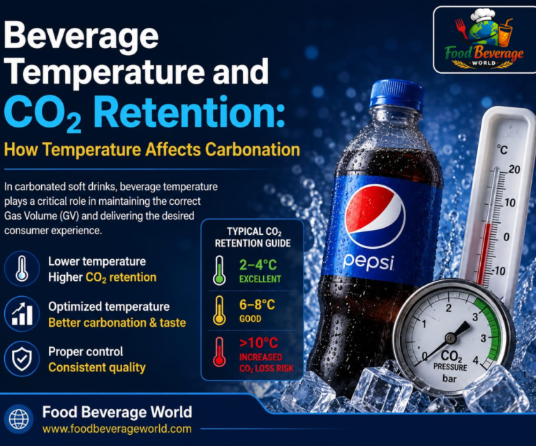 Beverage Temperature and CO2 Retention